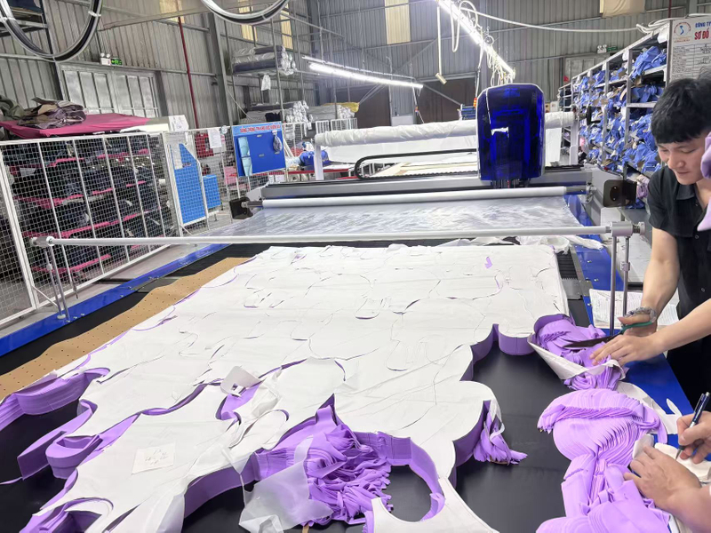 Fully auto high ply fabric cutting machine for garment cloth textile 